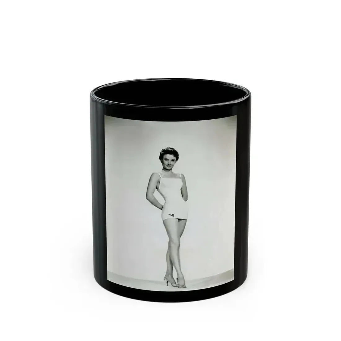 Carol Ohmart #62 (Vintage Female Icon) Black Coffee Mug 11oz - Go Mug Yourself