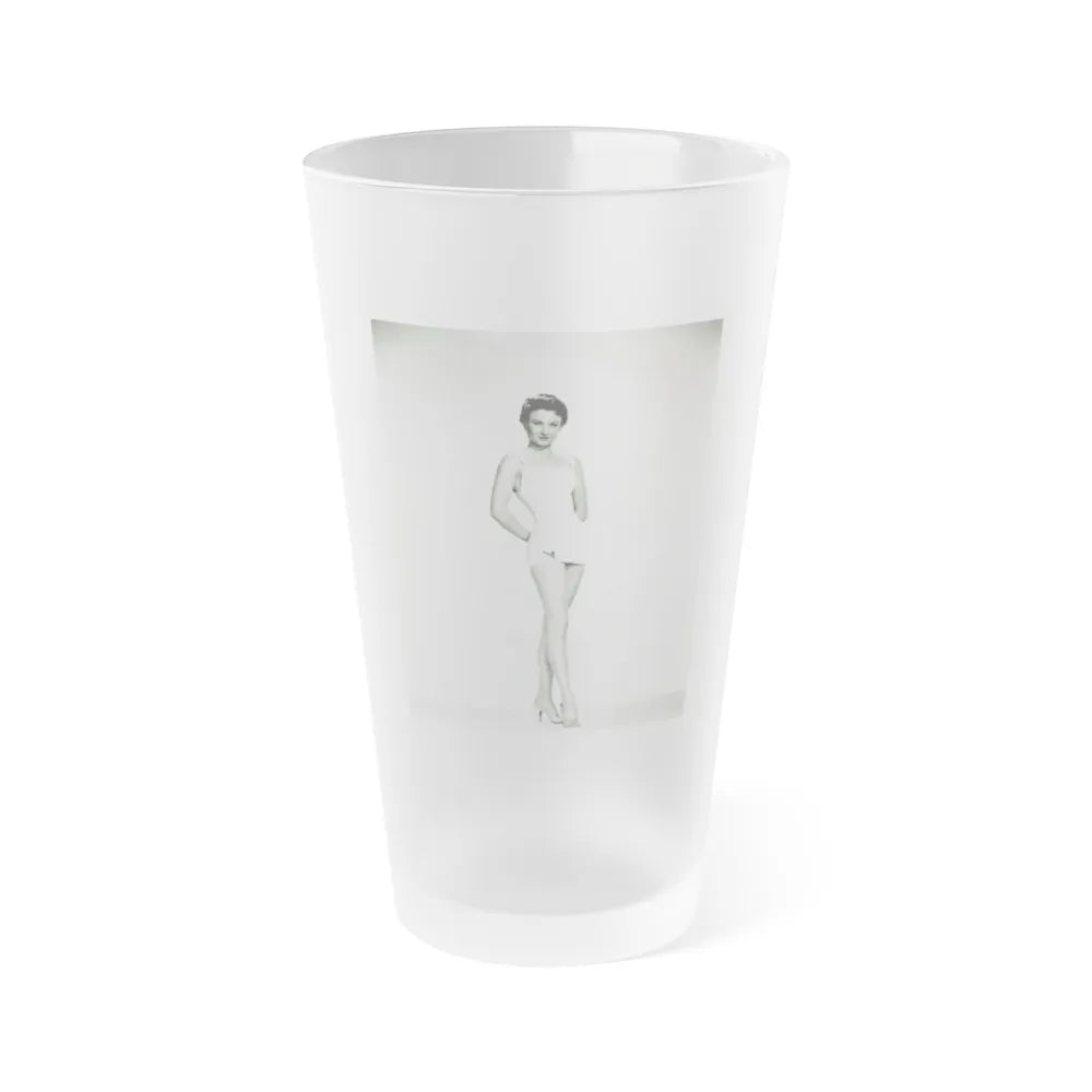 Carol Ohmart #62 (Vintage Female Icon) Frosted Pint Glass 16oz-16oz-Frosted-Go Mug Yourself