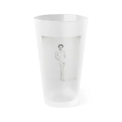 Carol Ohmart #62 (Vintage Female Icon) Frosted Pint Glass 16oz 16oz Frosted - Go Mug Yourself