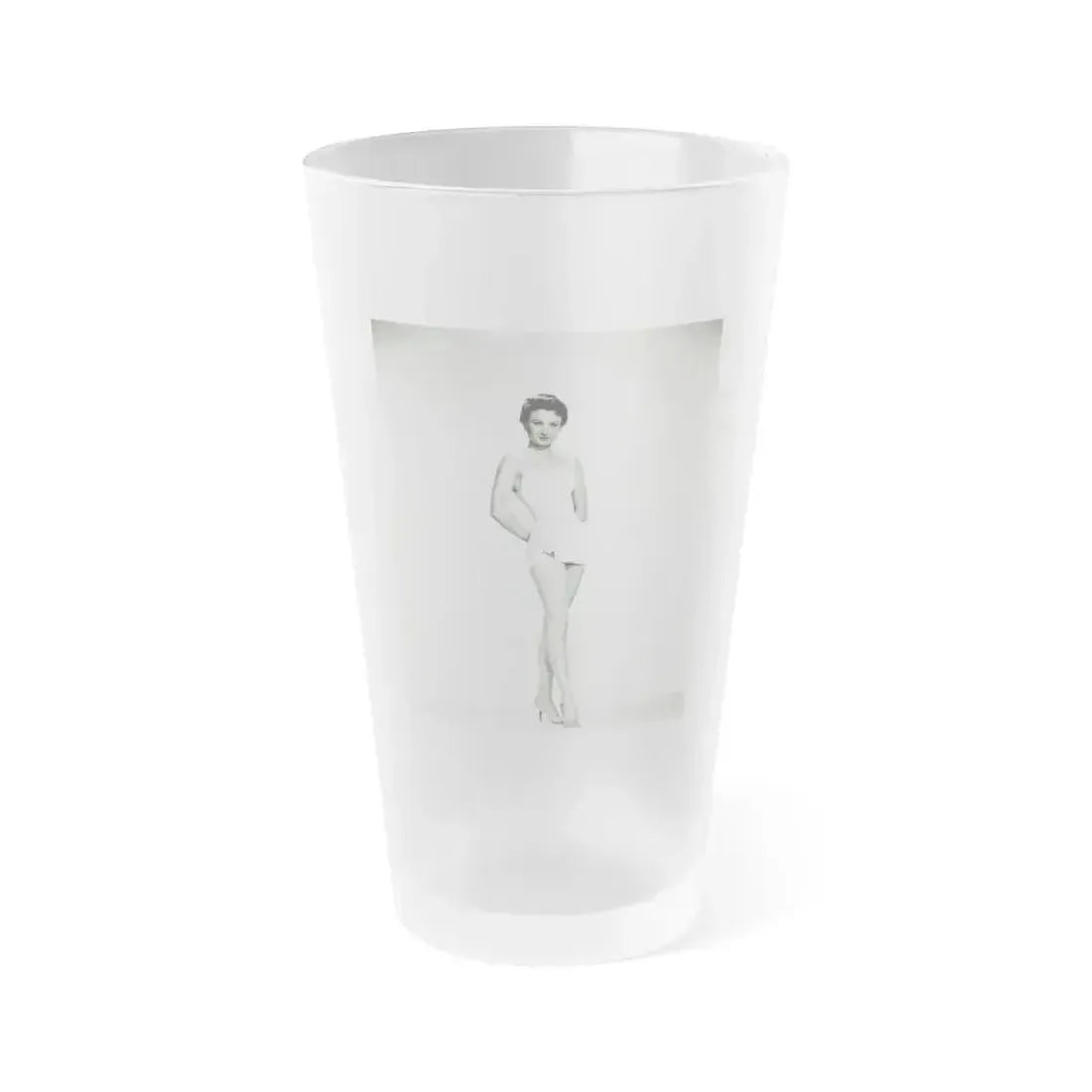 Carol Ohmart #62 (Vintage Female Icon) Frosted Pint Glass 16oz 16oz Frosted - Go Mug Yourself