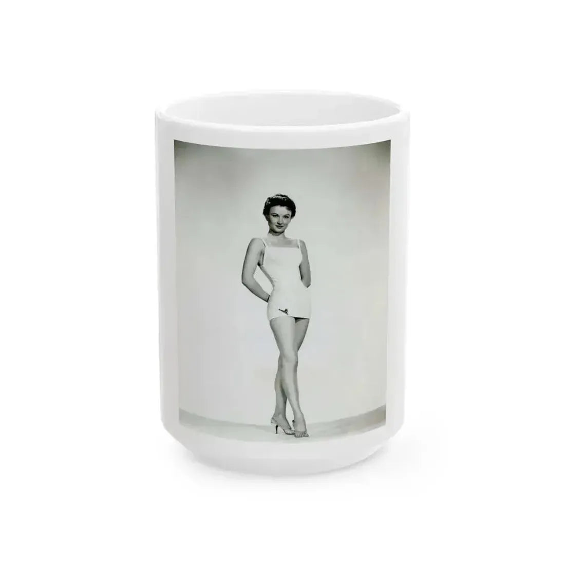 Carol Ohmart #62 (Vintage Female Icon) White Coffee Mug 15oz - Go Mug Yourself