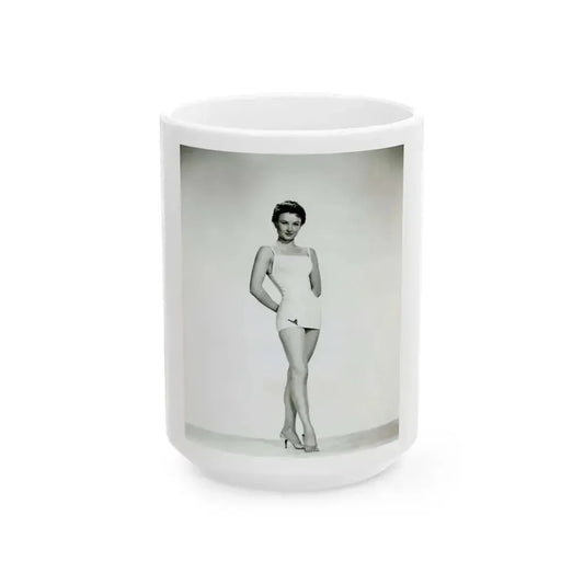 Carol Ohmart #62 (Vintage Female Icon) White Coffee Mug 15oz - Go Mug Yourself