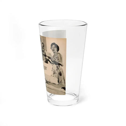 Carol Ohmart #64 - Pages 2 & 3 of 3 with, 4 B&W Photos, Caption & Short Article from Foto-rama Digest Mag. February '56 (Vintage Female Icon) Pint Glass 16oz - Go Mug Yourself