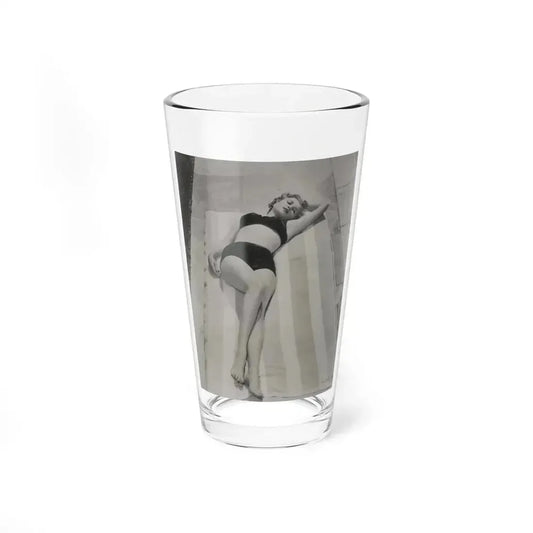 Carol Ohmart #65 - Negative Struck B&W 8x10 50's Era Pin-Up Photo High Quality Re-Print (Vintage Female Icon) Pint Glass 16oz 16oz - Go Mug Yourself