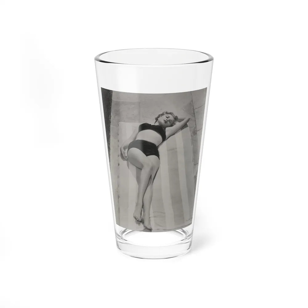 Carol Ohmart #65 - Negative Struck B&W 8x10 50's Era Pin-Up Photo High Quality Re-Print (Vintage Female Icon) Pint Glass 16oz-16oz-Go Mug Yourself