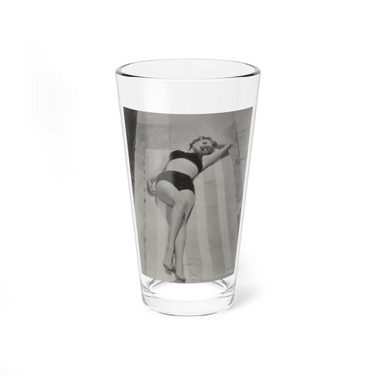 Carol Ohmart #65 - Negative Struck B&W 8x10 50's Era Pin-Up Photo High Quality Re-Print (Vintage Female Icon) Pint Glass 16oz-16oz-Go Mug Yourself