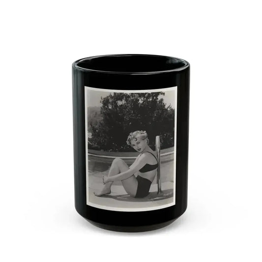 Carol Ohmart #66 - 50's Era Pin-Up Photo High Quality Re-Print (Vintage Female Icon) Black Coffee Mug 15oz - Go Mug Yourself