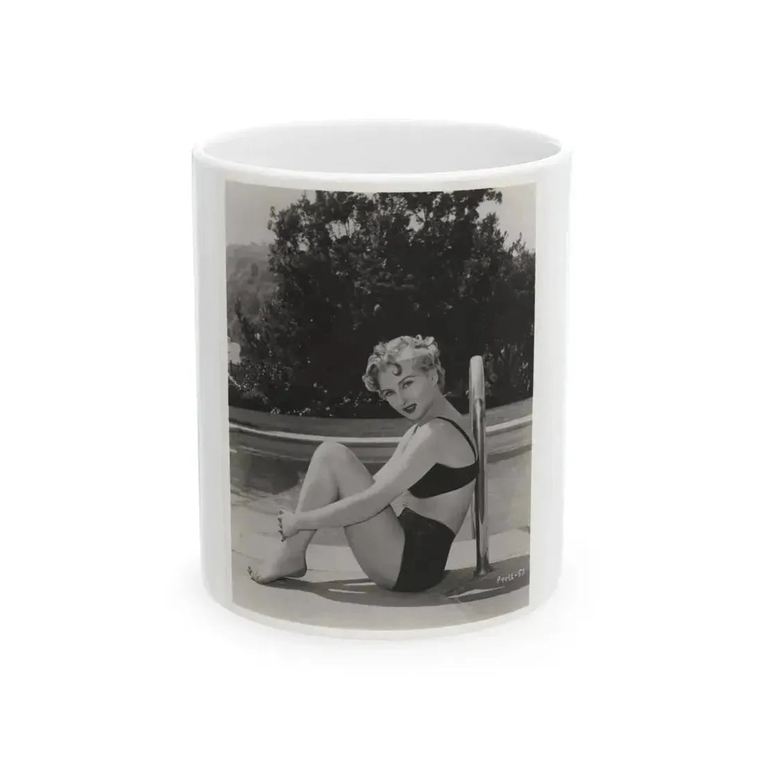 Carol Ohmart #66 - 50's Era Pin-Up Photo High Quality Re-Print (Vintage Female Icon) White Coffee Mug 11oz - Go Mug Yourself
