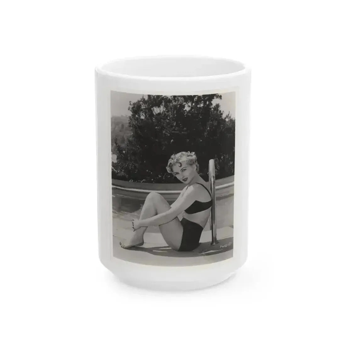 Carol Ohmart #66 - 50's Era Pin-Up Photo High Quality Re-Print (Vintage Female Icon) White Coffee Mug 15oz - Go Mug Yourself