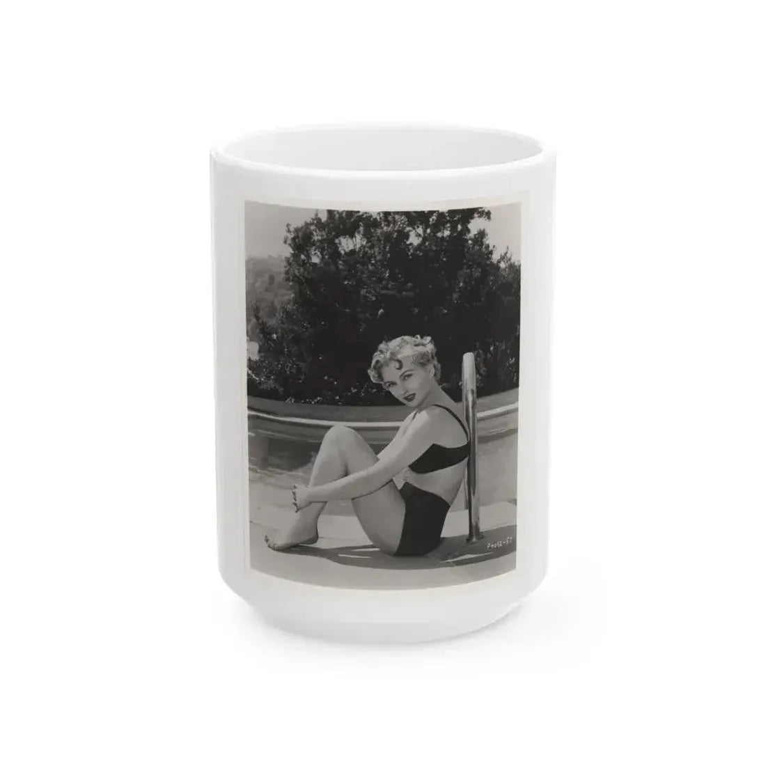 Carol Ohmart #66 - 50's Era Pin-Up Photo High Quality Re-Print (Vintage Female Icon) White Coffee Mug 15oz - Go Mug Yourself