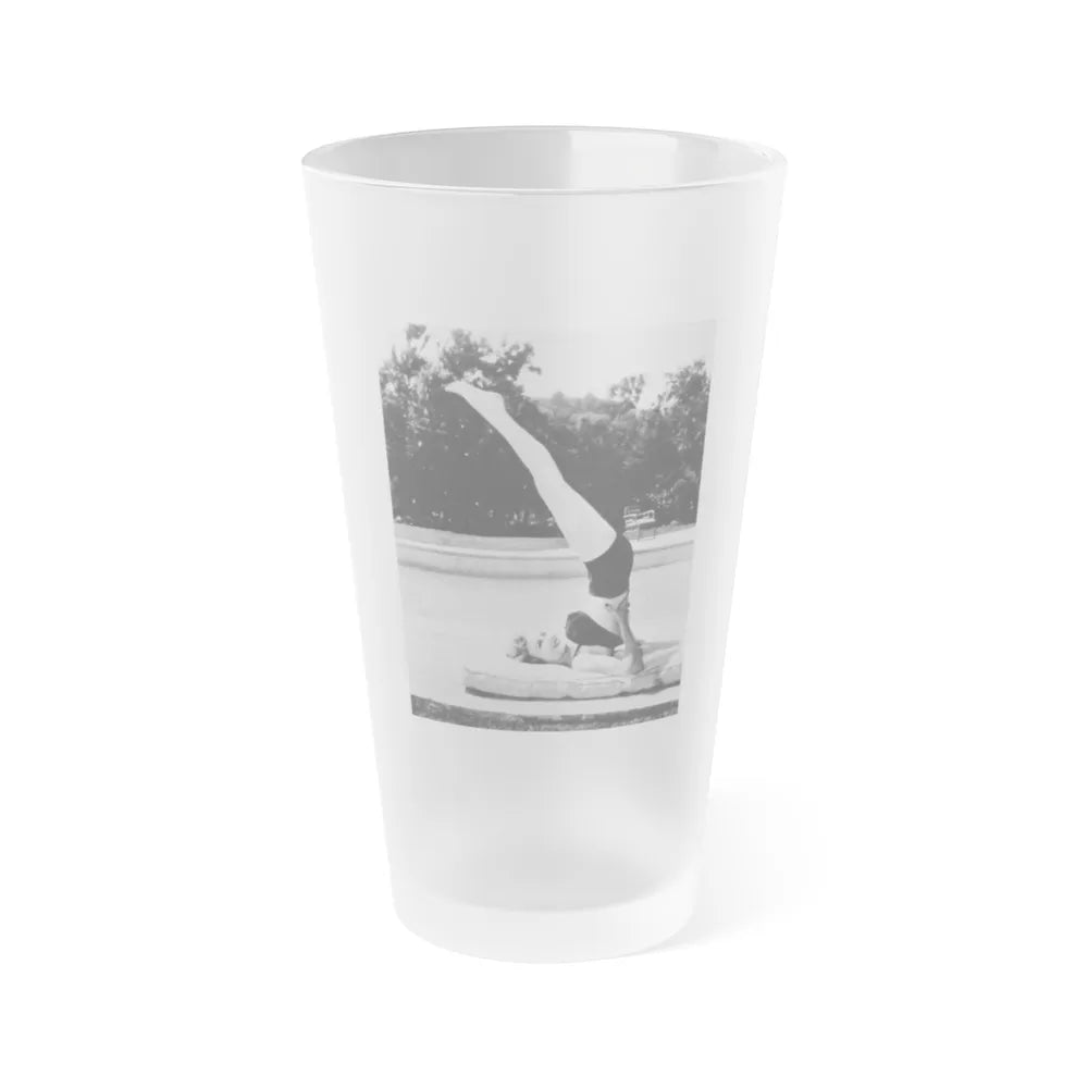 Carol Ohmart #67 (Vintage Female Icon) Frosted Pint Glass 16oz-16oz-Frosted-Go Mug Yourself