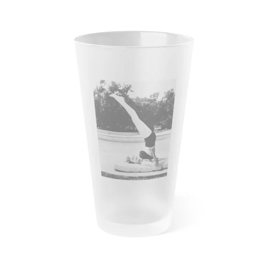 Carol Ohmart #67 (Vintage Female Icon) Frosted Pint Glass 16oz-16oz-Frosted-Go Mug Yourself