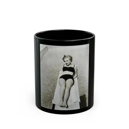 Carol Ohmart #69 (Vintage Female Icon) Black Coffee Mug 11oz - Go Mug Yourself