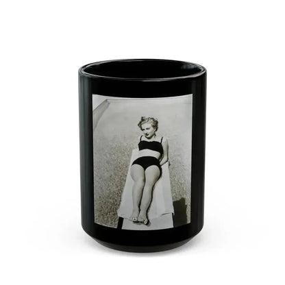Carol Ohmart #69 (Vintage Female Icon) Black Coffee Mug 15oz - Go Mug Yourself