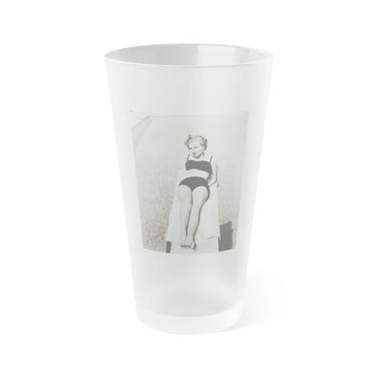 Carol Ohmart #69 (Vintage Female Icon) Frosted Pint Glass 16oz-16oz-Frosted-Go Mug Yourself