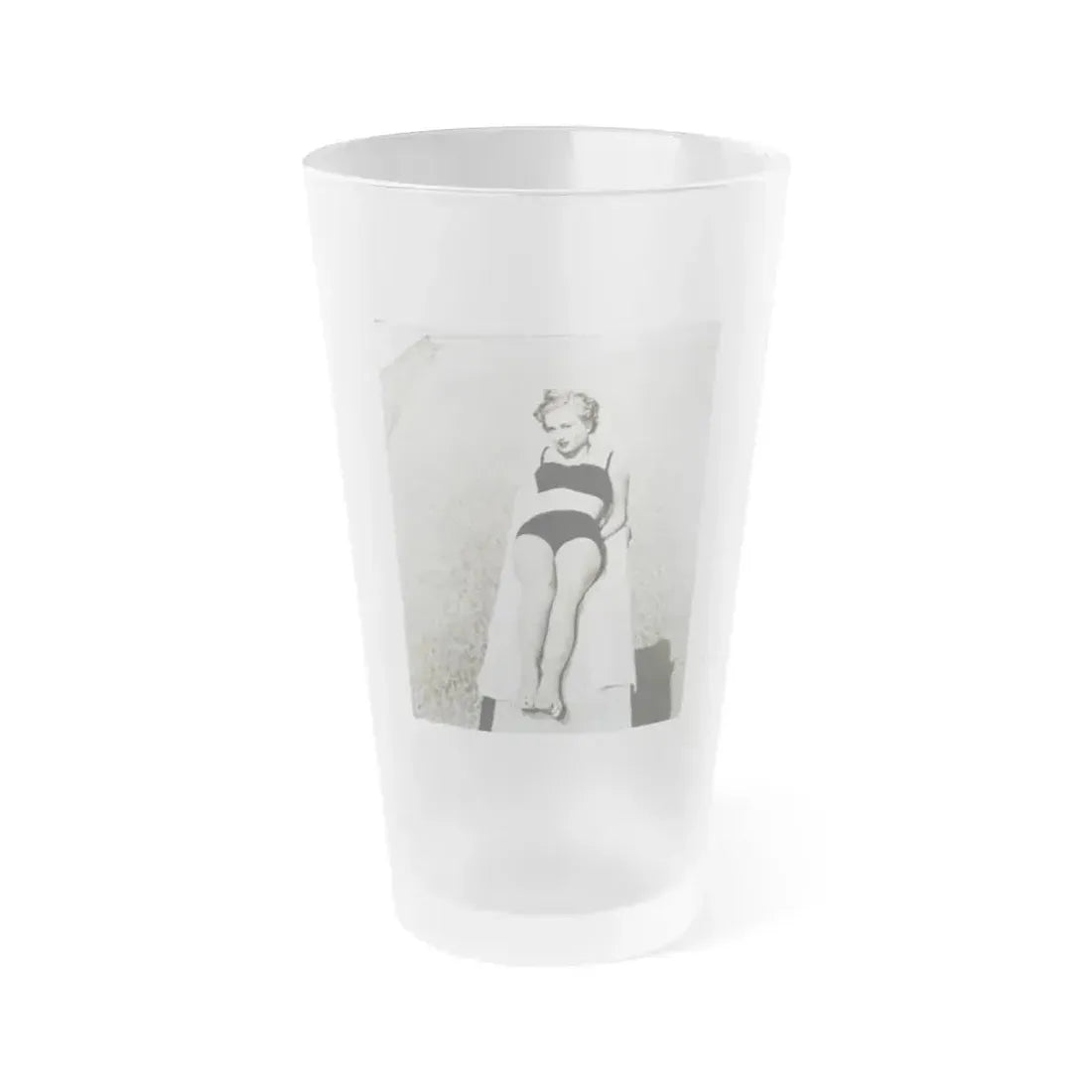 Carol Ohmart #69 (Vintage Female Icon) Frosted Pint Glass 16oz 16oz Frosted - Go Mug Yourself