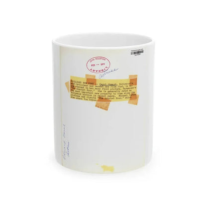 Carol Ohmart #72 - Vintage B&W 7.25x9.5 Pin-Up Photo from 2-17-56 1 (Vintage Female Icon) White Coffee Mug 11oz - Go Mug Yourself