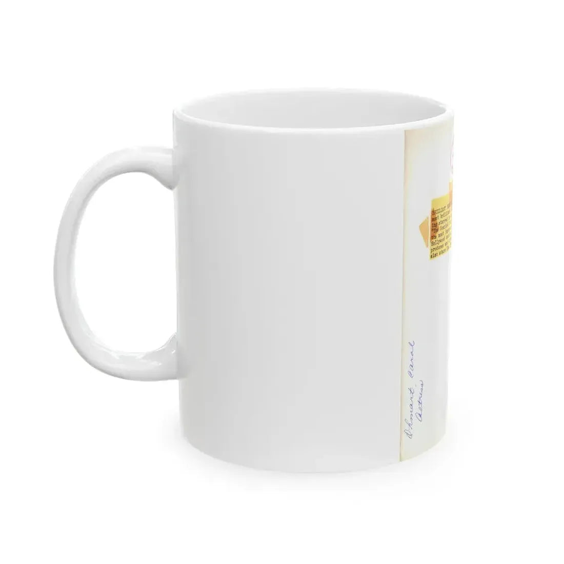 Carol Ohmart #72 - Vintage B&W 7.25x9.5 Pin-Up Photo from 2-17-56 1 (Vintage Female Icon) White Coffee Mug - Go Mug Yourself