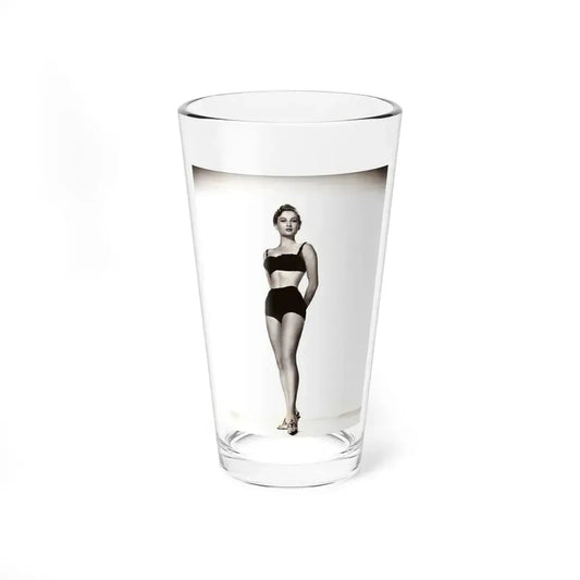 Carol Ohmart #72 - Vintage B&W 7.25x9.5 Pin-Up Photo from 2-17-56 (Vintage Female Icon) Pint Glass 16oz 16oz - Go Mug Yourself