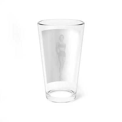 Carol Ohmart #72 - Vintage B&W 7.25x9.5 Pin-Up Photo from 2-17-56 (Vintage Female Icon) Pint Glass 16oz - Go Mug Yourself
