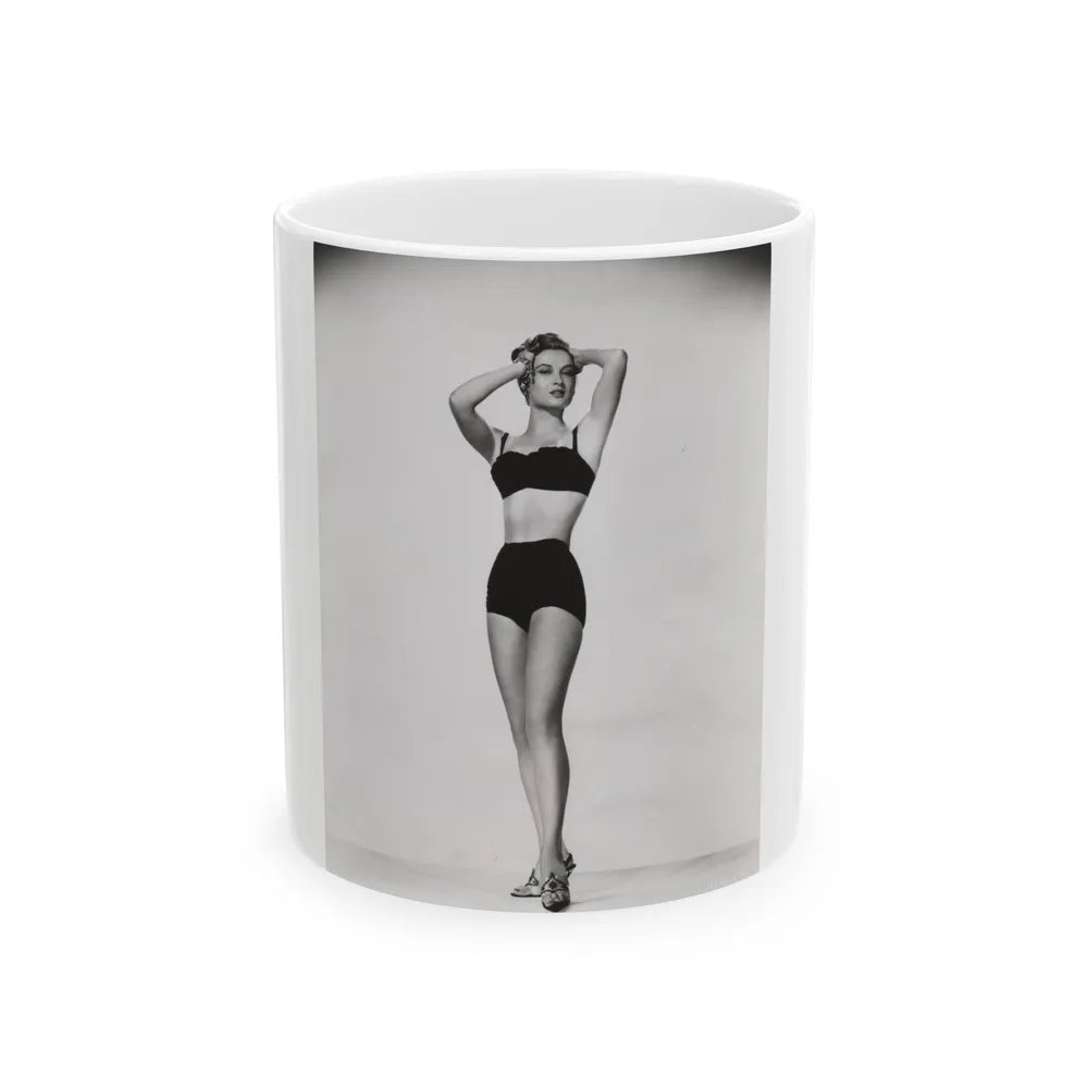 Carol Ohmart #73 - Vintage B&W 8x10 Pin-Up Photo from 6-28-56 (Vintage Female Icon) White Coffee Mug-11oz-Go Mug Yourself