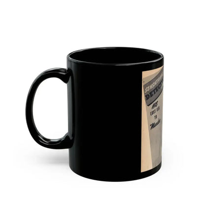 Carol Ohmart #76 - Pages 1 of 2 Mag. Cover 1 cropped from Famous MODELS Mag. March-April '51 (Vintage Female Icon) Black Coffee Mug - Go Mug Yourself