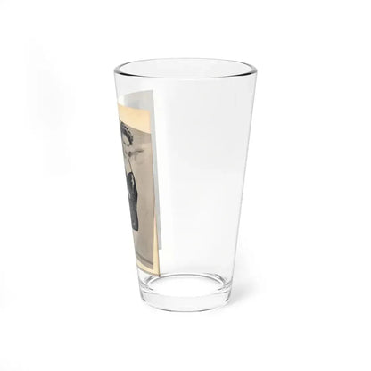 Carol Ohmart #77 - Pages 1 of 2 Mag. Cover 2 cropped from Famous MODELS Mag. March-April '51 (Vintage Female Icon) Pint Glass 16oz - Go Mug Yourself