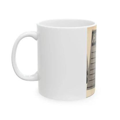 Carol Ohmart #77 - Pages 1 of 2 Mag. Cover 2 cropped from Famous MODELS Mag. March-April '51 (Vintage Female Icon) White Coffee Mug - Go Mug Yourself