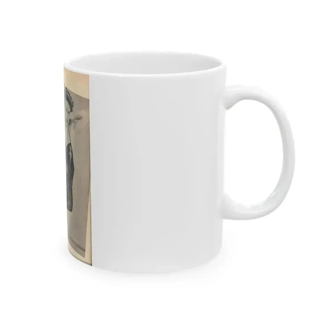 Carol Ohmart #77 - Pages 1 of 2 Mag. Cover 2 cropped from Famous MODELS Mag. March-April '51 (Vintage Female Icon) White Coffee Mug - Go Mug Yourself