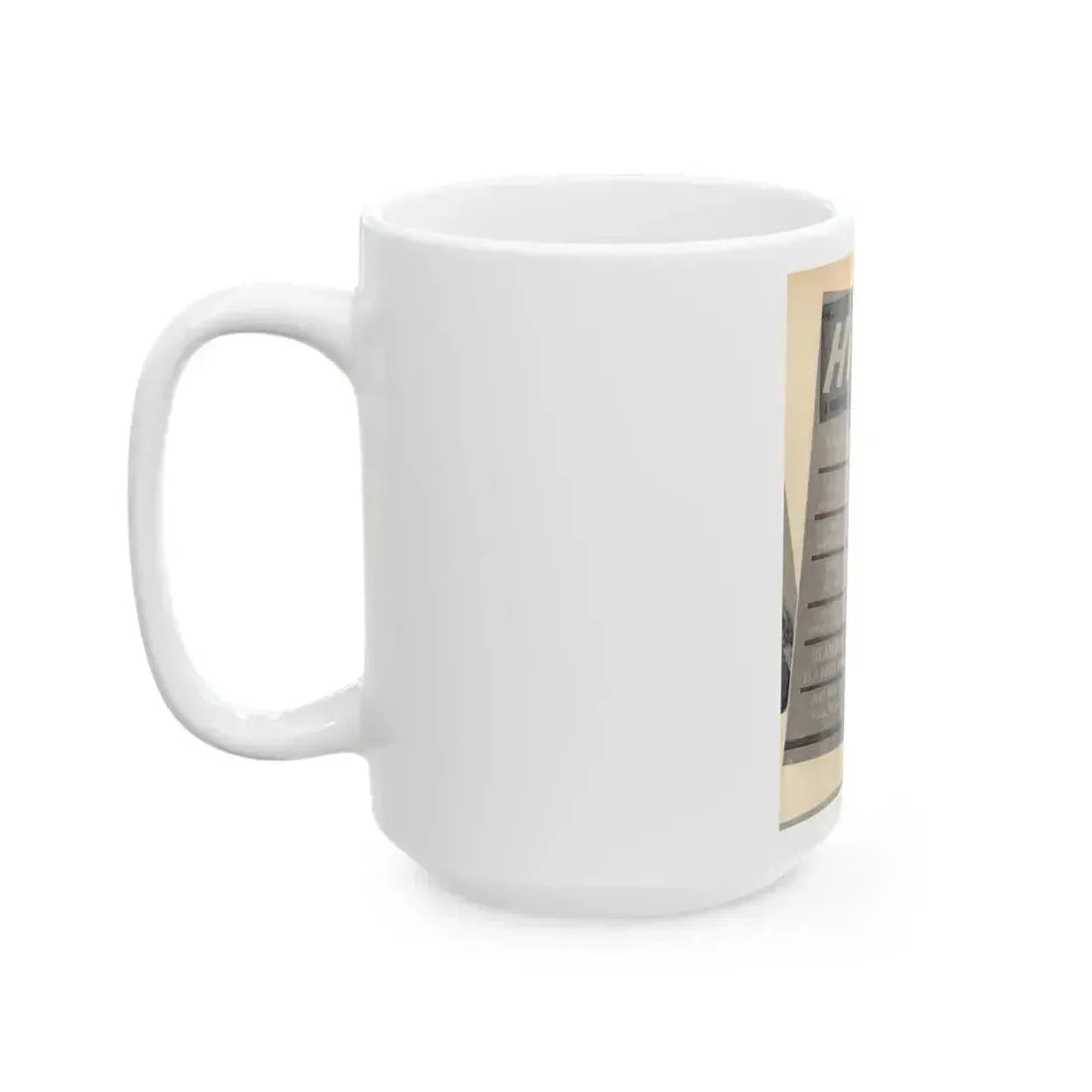 Carol Ohmart #77 - Pages 1 of 2 Mag. Cover 2 cropped from Famous MODELS Mag. March-April '51 (Vintage Female Icon) White Coffee Mug - Go Mug Yourself