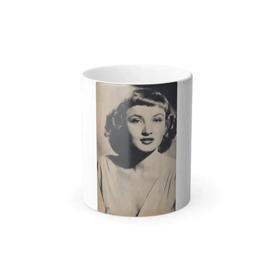 Carol Ohmart #78 - Pages 1 of 2 Photo 1 cropped from Famous MODELS Mag. March-April '51 (Vintage Female Icon) Color Changing Mug 11oz 11oz - Go Mug Yourself