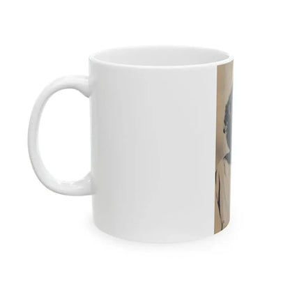 Carol Ohmart #78 - Pages 1 of 2 Photo 1 cropped from Famous MODELS Mag. March-April '51 (Vintage Female Icon) White Coffee Mug - Go Mug Yourself