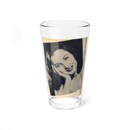 Carol Ohmart #79 - Pages 2 of 2 Photo 1 cropped from Famous MODELS Mag. March-April '51 (Vintage Female Icon) Pint Glass 16oz 16oz - Go Mug Yourself