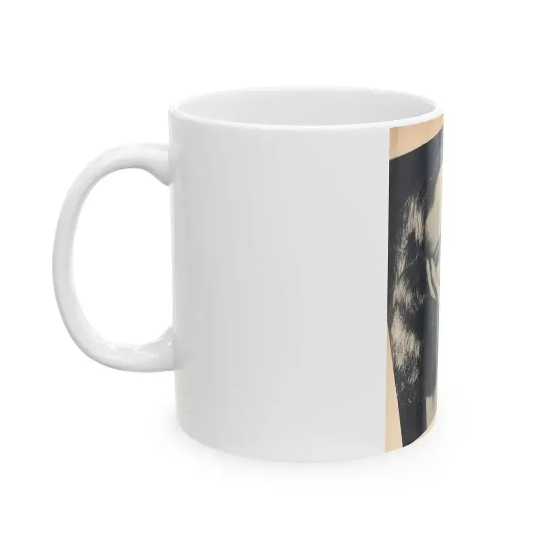 Carol Ohmart #79 - Pages 2 of 2 Photo 1 cropped from Famous MODELS Mag. March-April '51 (Vintage Female Icon) White Coffee Mug - Go Mug Yourself