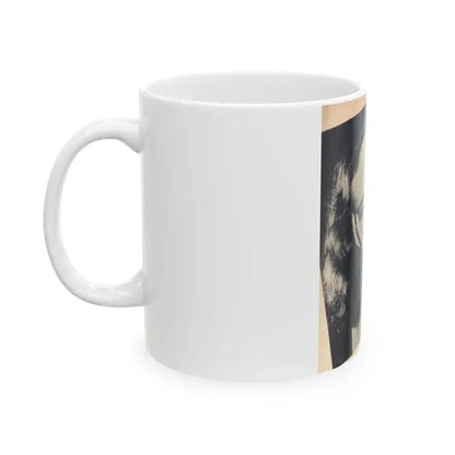 Carol Ohmart #79 - Pages 2 of 2 Photo 1 cropped from Famous MODELS Mag. March-April '51 (Vintage Female Icon) White Coffee Mug - Go Mug Yourself