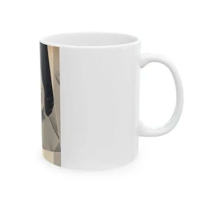 Carol Ohmart #79 - Pages 2 of 2 Photo 1 cropped from Famous MODELS Mag. March-April '51 (Vintage Female Icon) White Coffee Mug - Go Mug Yourself