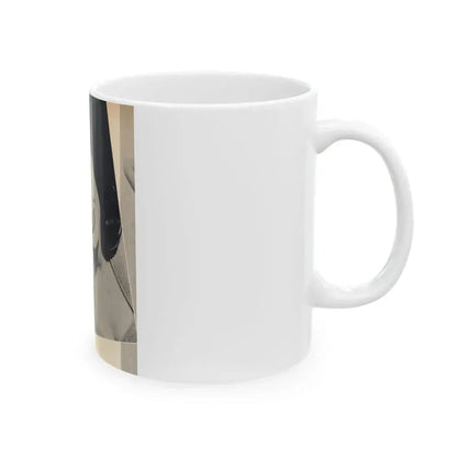 Carol Ohmart #79 - Pages 2 of 2 Photo 1 cropped from Famous MODELS Mag. March-April '51 (Vintage Female Icon) White Coffee Mug - Go Mug Yourself