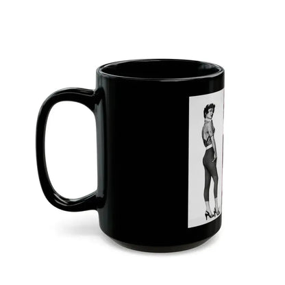 Carol Ohmart #81 (Vintage Female Icon) Black Coffee Mug - Go Mug Yourself