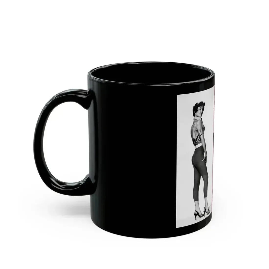 Carol Ohmart #81 (Vintage Female Icon) Black Coffee Mug - Go Mug Yourself