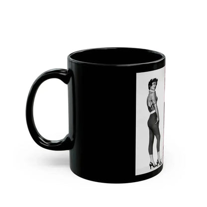 Carol Ohmart #81 (Vintage Female Icon) Black Coffee Mug - Go Mug Yourself