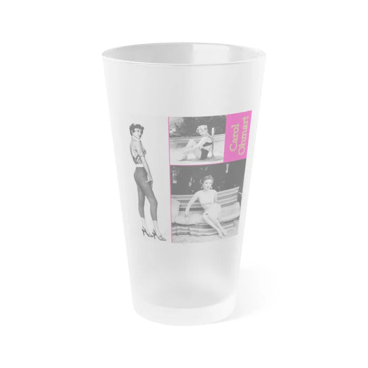 Carol Ohmart #81 (Vintage Female Icon) Frosted Pint Glass 16oz-16oz-Frosted-Go Mug Yourself