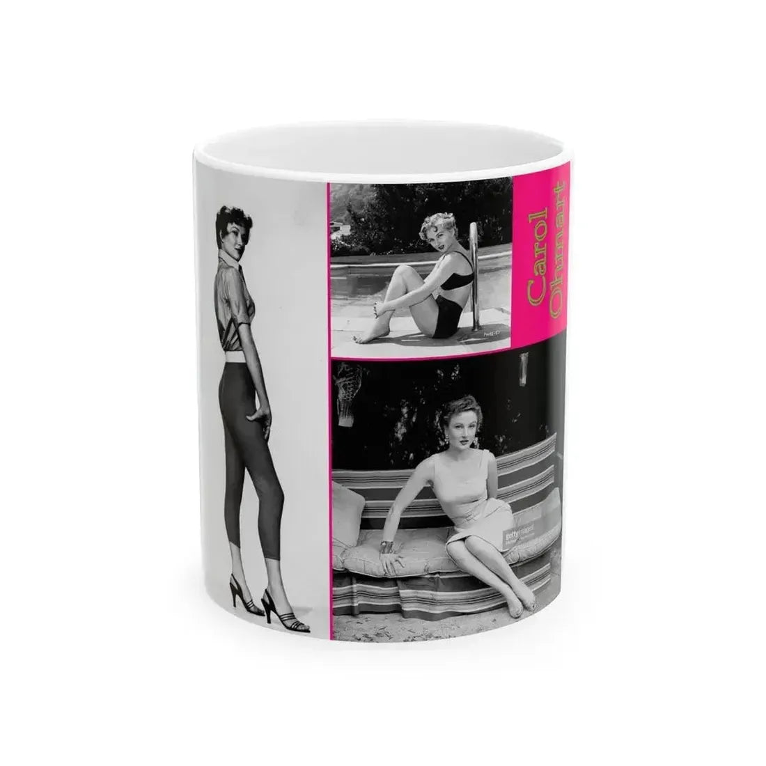 Carol Ohmart #81 (Vintage Female Icon) White Coffee Mug 11oz - Go Mug Yourself