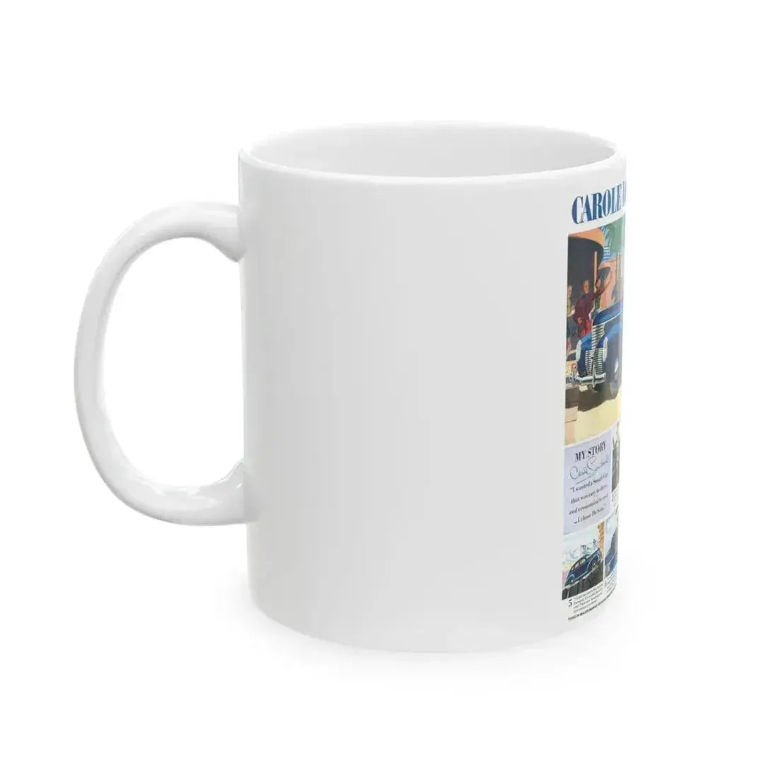 Carole Lombard, advertisement - White Coffee Mug - Go Mug Yourself