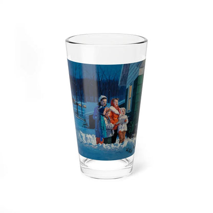 Carolers (Magazine Illustration) Pint Glass 16oz-16oz-Go Mug Yourself