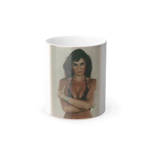 Caroline Munro #01 - 8x10 Color 70's Upper Body Bikini Glamour Photo (Vintage Female Icon) Color Changing Mug 11oz 11oz - Go Mug Yourself