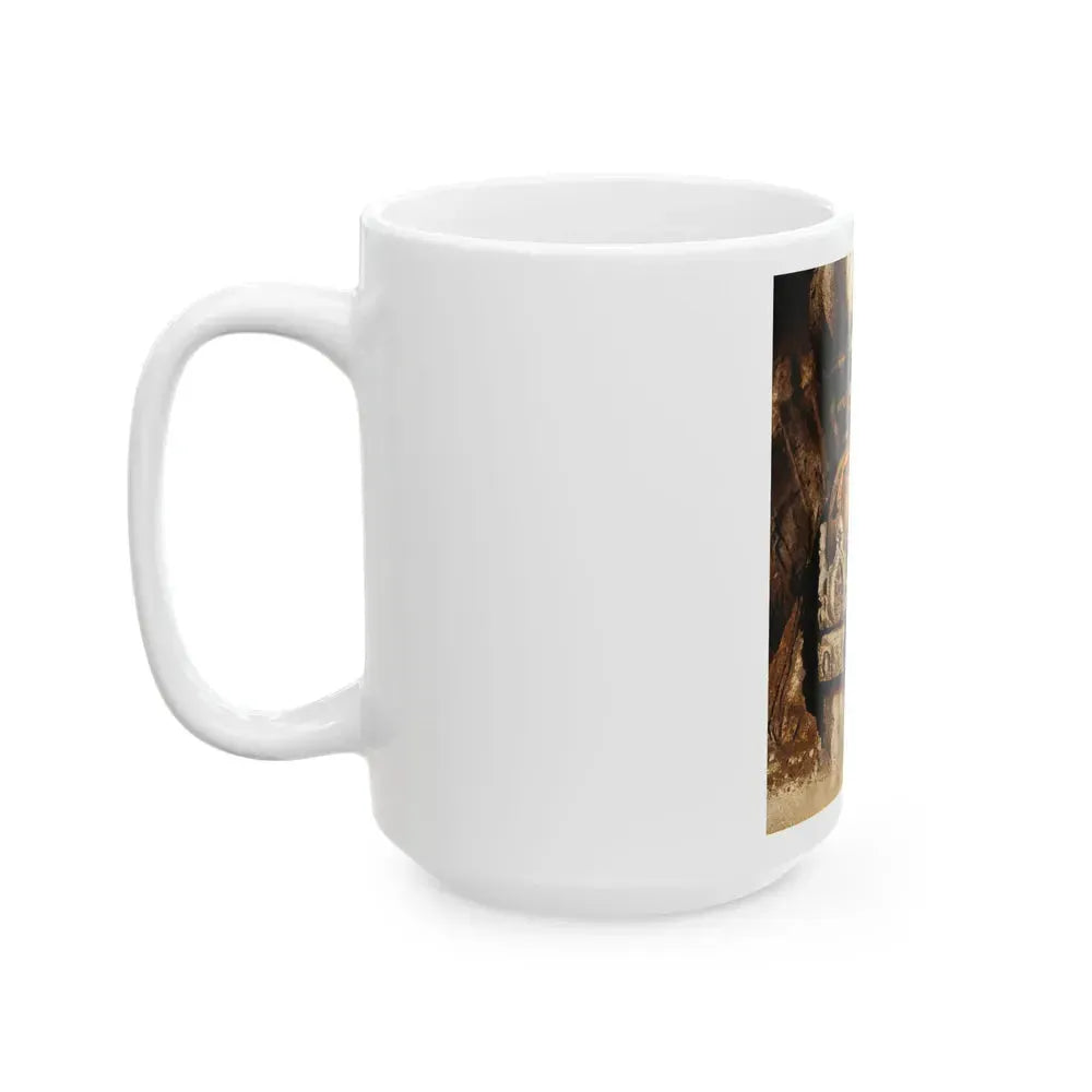 Caroline Munro #148 (Vintage Female Icon) White Coffee Mug - Go Mug Yourself