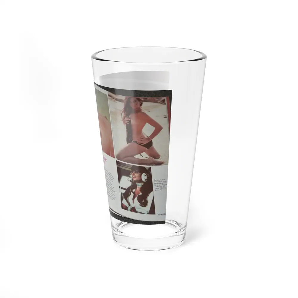 Caroline Munro #150 - Celebrity Skin '84 Topless Spread (Vintage Female Icon) Pint Glass 16oz-Go Mug Yourself