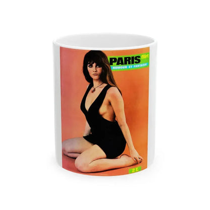 Caroline Munro #151 (Vintage Female Icon) White Coffee Mug 11oz - Go Mug Yourself