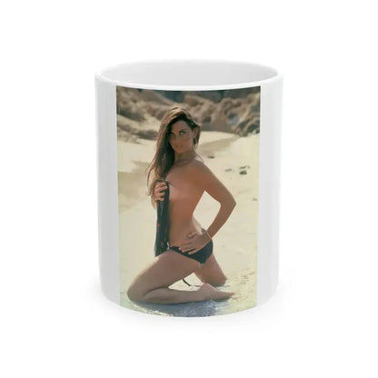 Caroline Munro #152 (Vintage Female Icon) White Coffee Mug 11oz - Go Mug Yourself