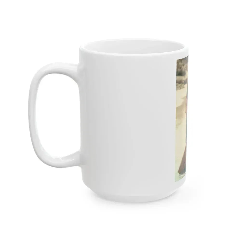 Caroline Munro #152 (Vintage Female Icon) White Coffee Mug - Go Mug Yourself